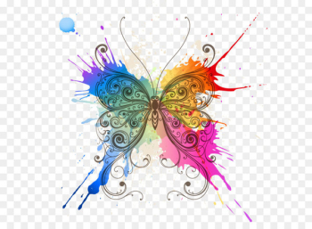 Butterfly Abstract art Pattern - Butterfly splash Butterfly Abstract art Pattern - Butterfly splash