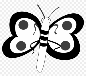 Butterfly Black And White Butterfly Clip Art Black - Butterfly Bar Clipart Black And White