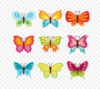 Butterfly Cartoon Download - Vector colorful butterfly Butterfly Cartoon Download - Vector colorful butterfly