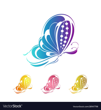 butterfly colorful logo