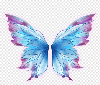 Butterfly Drawing Art Fairy, wings, blue and red butterfly wing, purple, blue, violet png