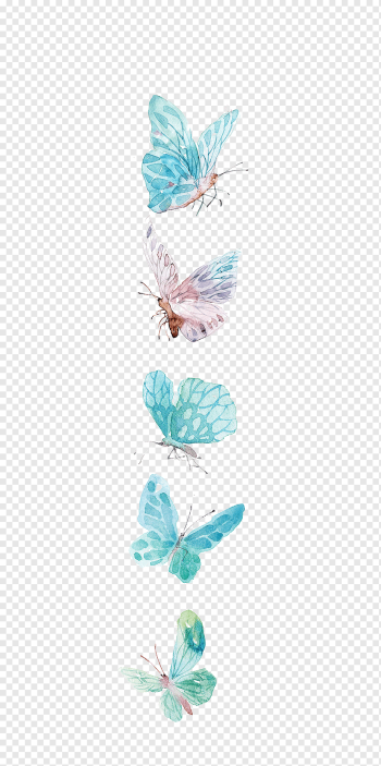 Butterfly Icon, Watercolor butterfly, blue and purple butterflies illustration, watercolor Painting, blue, watercolor Leaves png