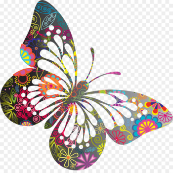 Butterfly iPhone 4S Paper Plastic - Butterfly window stickers 