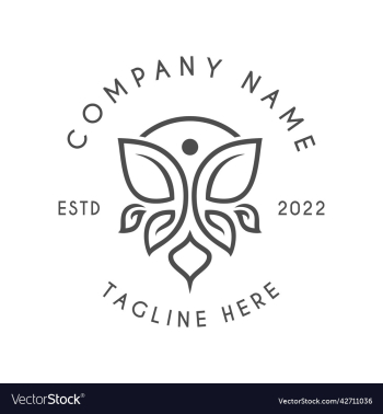 butterfly logo design