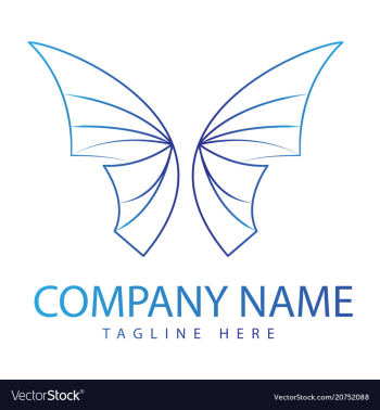 Butterfly logo vector image
