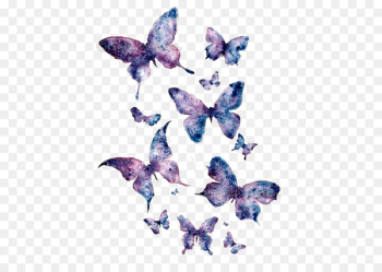 Butterfly Paper Watercolor painting Art - Purple Butterfly Butterfly Paper Watercolor painting Art - Purple Butterfly