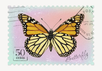 Butterfly postage stamp, animal collage | Free PSD - rawpixel Butterfly postage stamp, animal collage | Free PSD - rawpixel