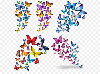 Butterfly Stock photography Blue Illustration - Vector Butterfly pattern 