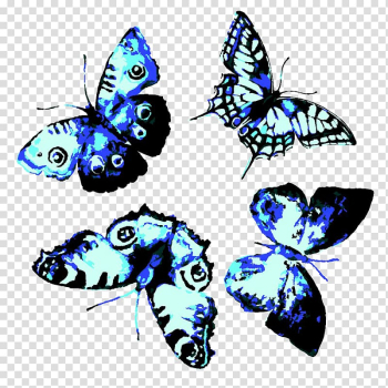 Butterfly Watercolor painting, blue butterfly transparent background PNG clipart