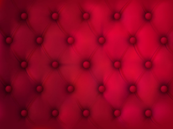 Buttoned leather background. red elegant fabric quilted texture with symmetric sewn buttons Free Vector