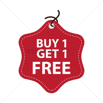 Buy one get one free tag Buy one get one free tag