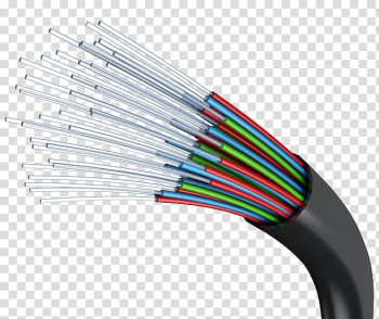 Cable wire illustration, Light Optical fiber Network Cables Optics, optics transparent background PNG clipart