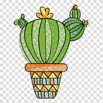 Cactaceae Drawing Watercolor painting Silhouette, cactus transparent background PNG clipart