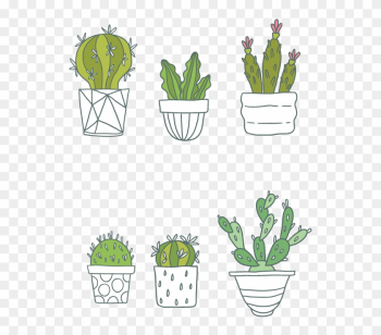 Cactaceae Succulent Plant Clip Art - Wall Stickers Cactus Plant Photo Frame Vinyl Wall Stickers