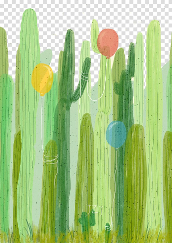 Cactaceae Watercolor painting Drawing, Drawing plant transparent background PNG clipart