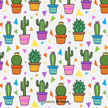Cactus pattern collection Cactus pattern collection