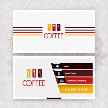 Cafe business card