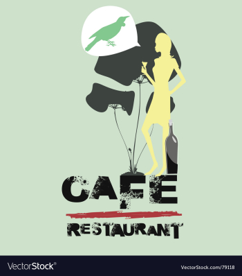 Cafe restaurant vector image Cafe restaurant vector image