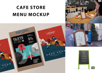 Cafe Store Menu Mockup