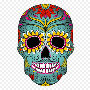 Calavera Cupcake Skull Day of the Dead Mexican cuisine - skull 