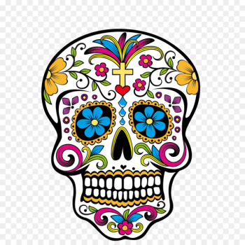 Calavera Day of the Dead Skull Clip art - Creative Ghost Festival 