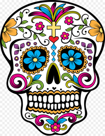 Calavera Day of the Dead Skull October 31 Clip art - Picture Day Of Dead Download 