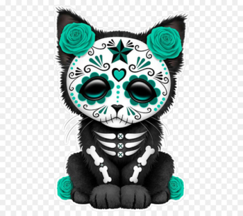 Calavera Kitten Cat Day of the Dead Skull - skull rock Calavera Kitten Cat Day of the Dead Skull - skull rock