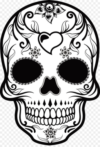 Calavera Mexican cuisine Skull Day of the Dead - Hand-painted pattern vector Skull 