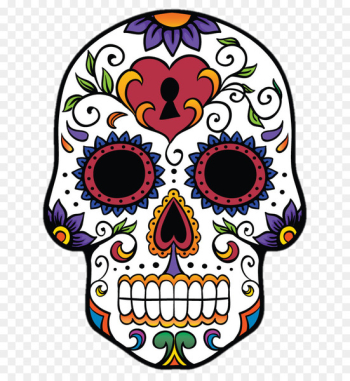 Calavera Skull Day of the Dead Sticker Mexican cuisine - skull 