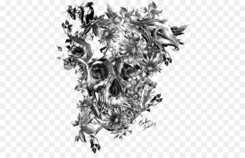 Calavera Sleeve tattoo Skull Black-and-gray - Tattoo Calavera Sleeve tattoo Skull Black-and-gray - Tattoo