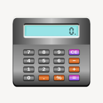 Calculator clipart, illustration psd. Free | Free PSD - rawpixel