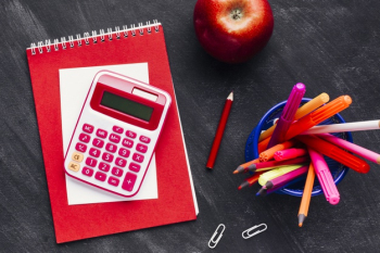 Calculator next to bright pencils Free Photo Calculator next to bright pencils Free Photo