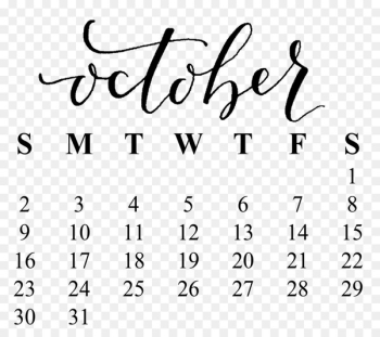 Calendar 0 October 1 - september 