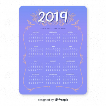 Calendar 2019 Calendar 2019