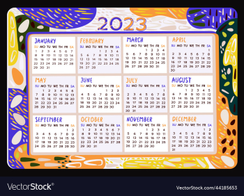 calendar 2023 calendar 2023 colorful monthly calendar 2023 calendar 2023 colorful monthly
