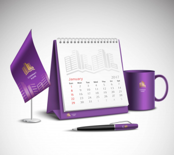 Calendar corporate identity mockup set Calendar corporate identity mockup set