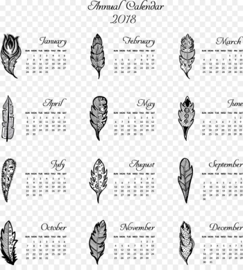 Calendar Euclidean vector Template Icon - Hand-painted feather calendar template 