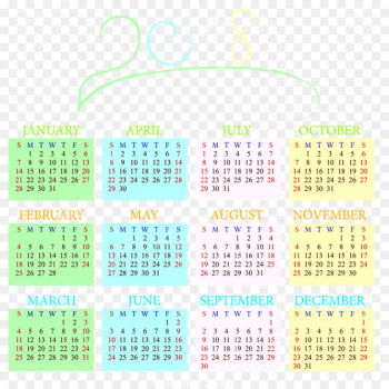 Calendar Spanish Stock photography Illustration - Chalk word 2018 calendar 