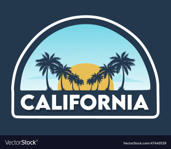 california state with blue background