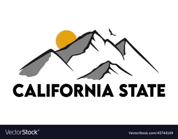 california state with white background california state with white background