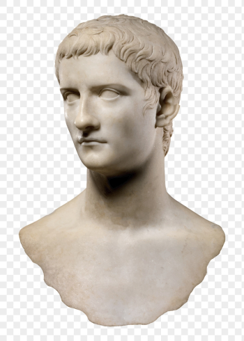 Caligula sculpture bust png sticker, | Free PNG - rawpixel