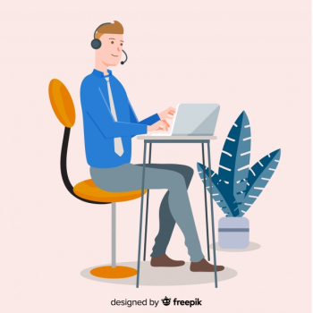 Call center concept Call center concept