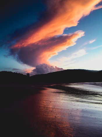Calm Ocean during Sunset Calm Ocean during Sunset