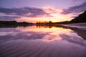 Calm Ocean during Sunset Calm Ocean during Sunset