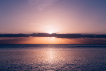 Calm Sea Under Blue Sky during Sunset Calm Sea Under Blue Sky during Sunset