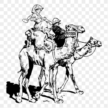 Camel riders png sticker, vintage | Free PNG - rawpixel Camel riders png sticker, vintage | Free PNG - rawpixel