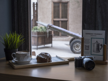 Camera Beside Pastry