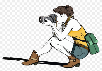 Camera Female Girl Photographer Picture People - Clip Art Photographer Camera Female Girl Photographer Picture People - Clip Art Photographer
