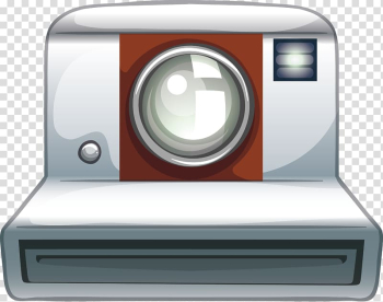 Camera Illustration, White shot up the camera transparent background PNG clipart