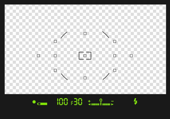 Camera shutter settings screenshot, Camera Viewfinder , Viewfinder frame for digital camera transparent background PNG clipart